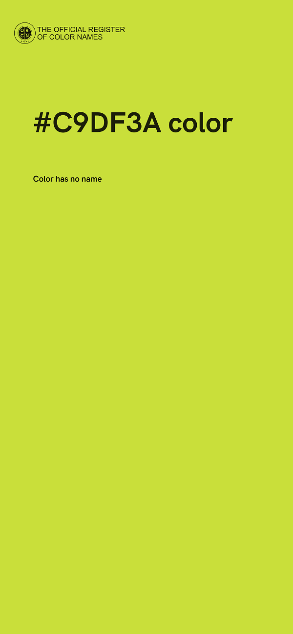 #C9DF3A color image