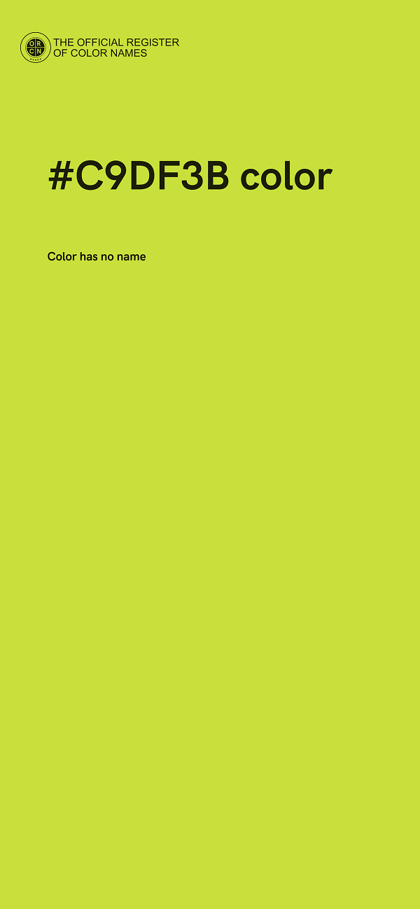 #C9DF3B color image