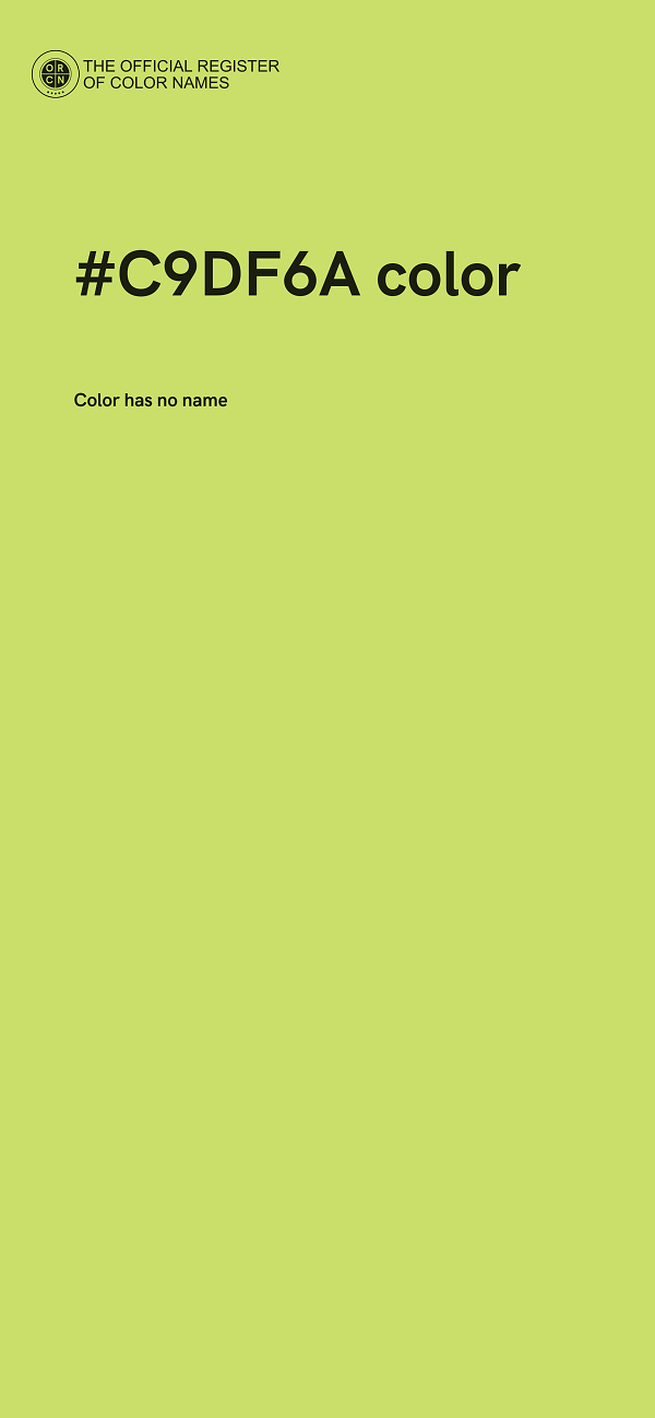 #C9DF6A color image