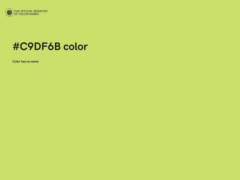 #C9DF6B color image