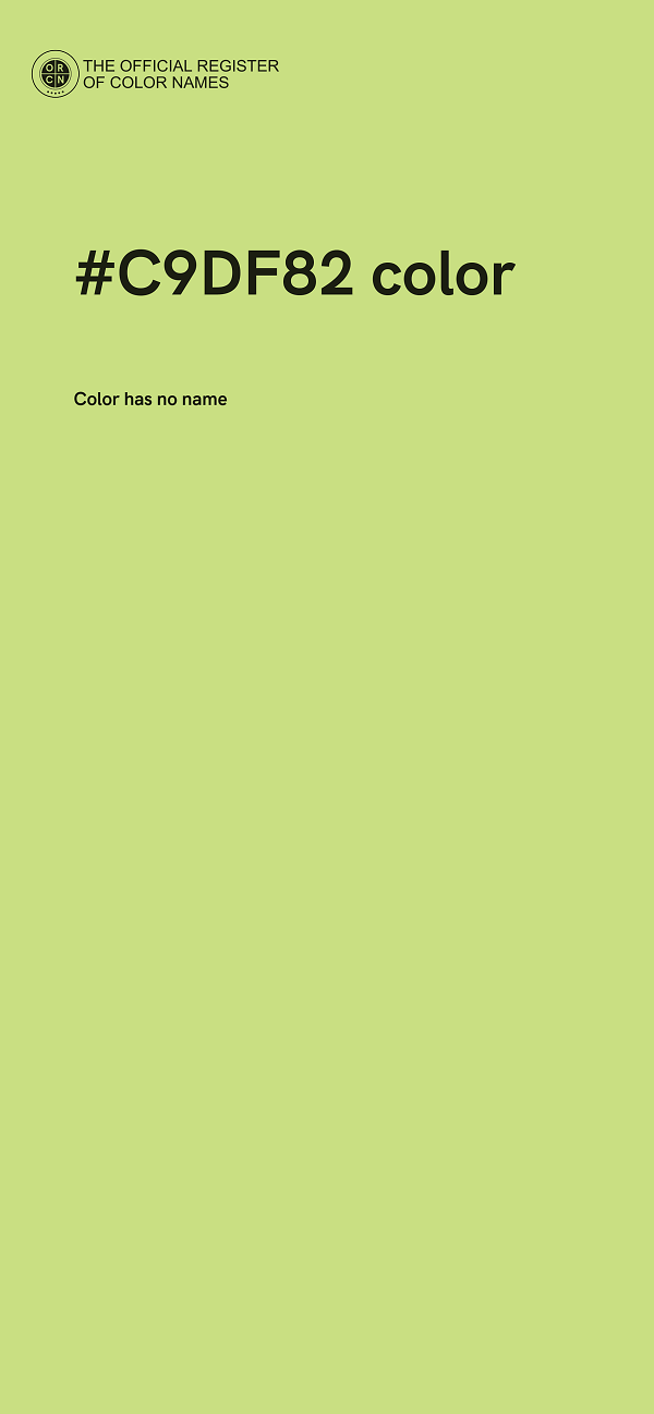 #C9DF82 color image
