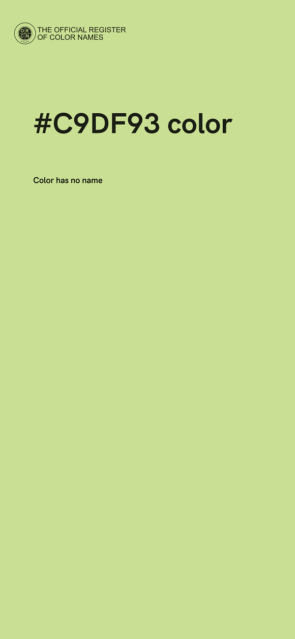 #C9DF93 color image