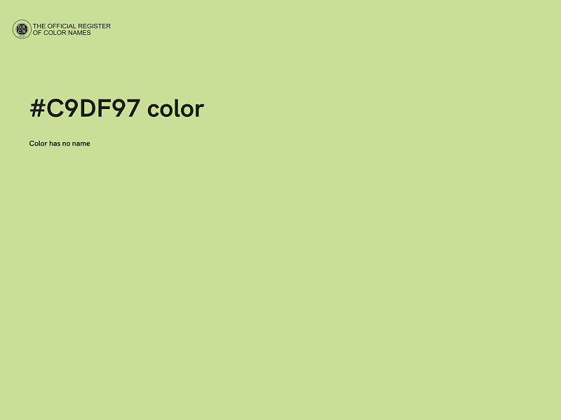 #C9DF97 color image