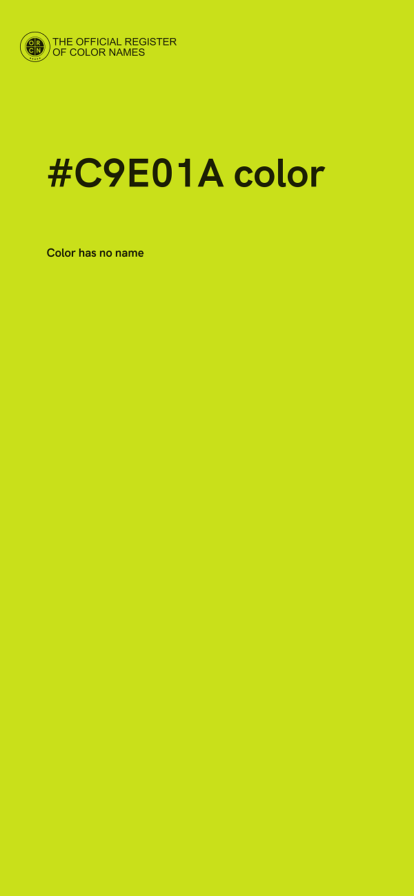 #C9E01A color image