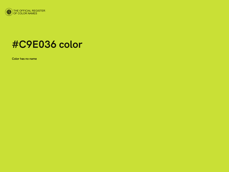 #C9E036 color image