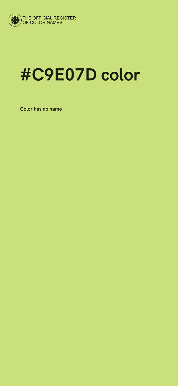 #C9E07D color image