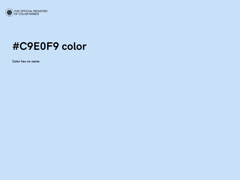 #C9E0F9 color image