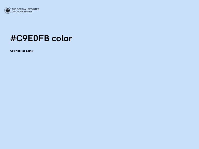 #C9E0FB color image