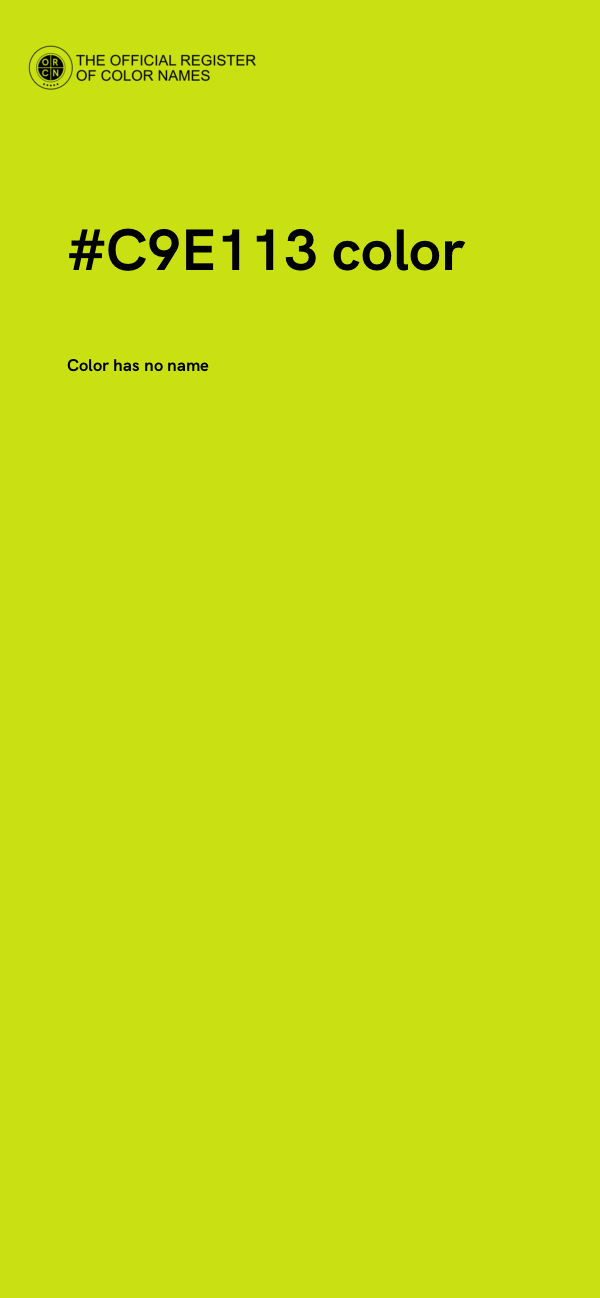 #C9E113 color image