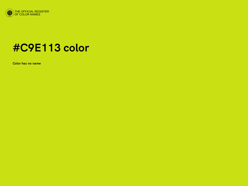 #C9E113 color image