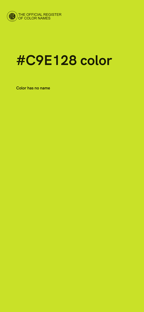 #C9E128 color image