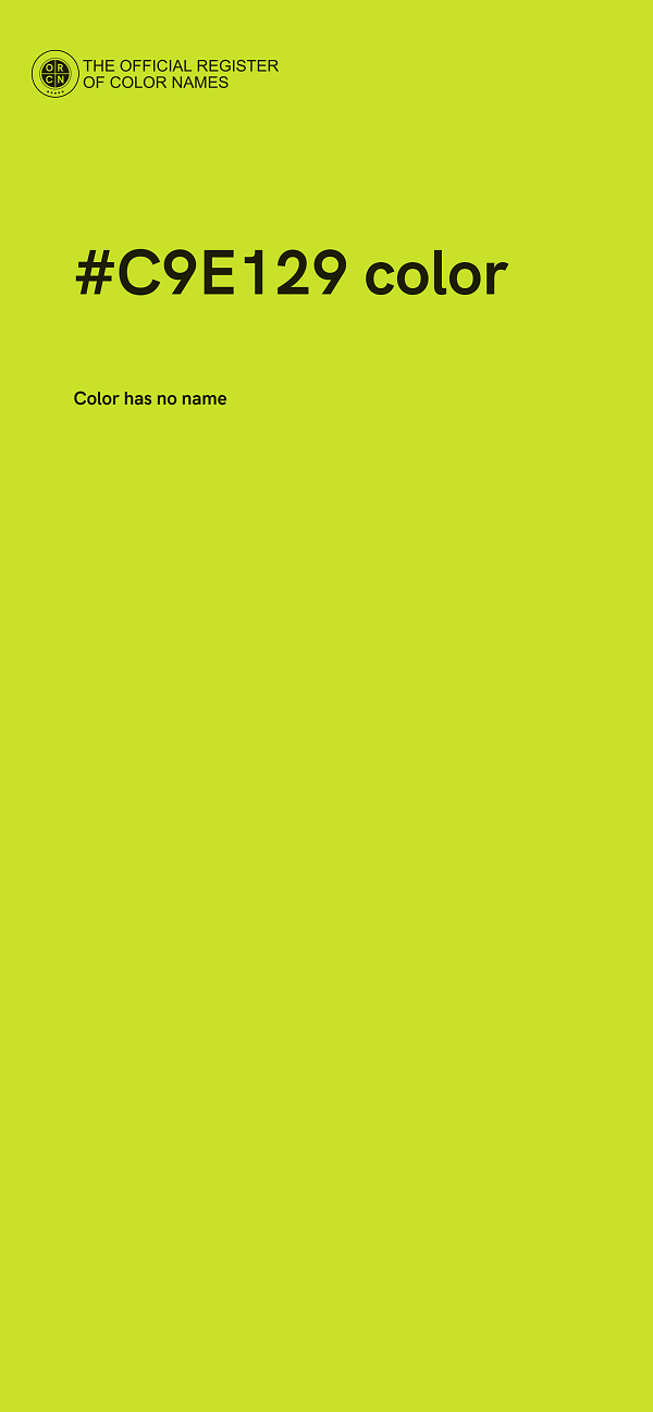#C9E129 color image