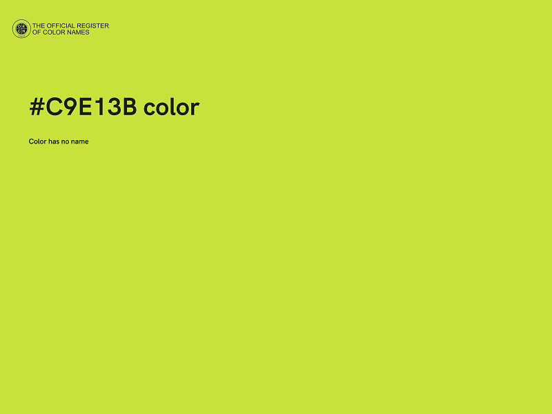 #C9E13B color image