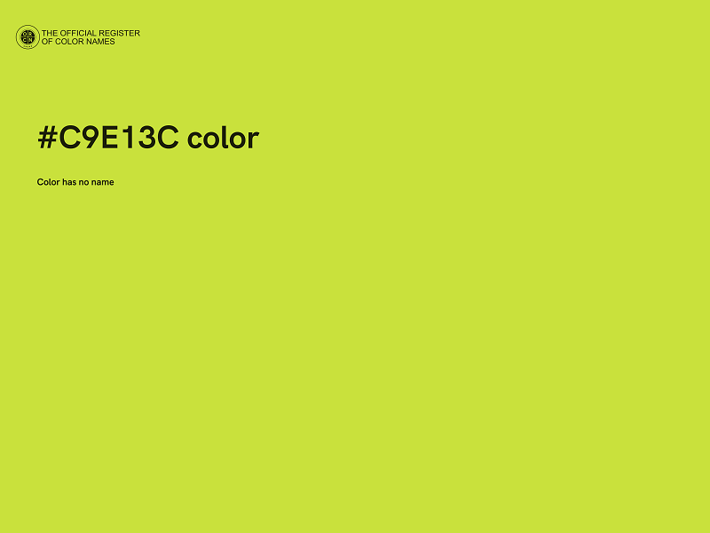 #C9E13C color image