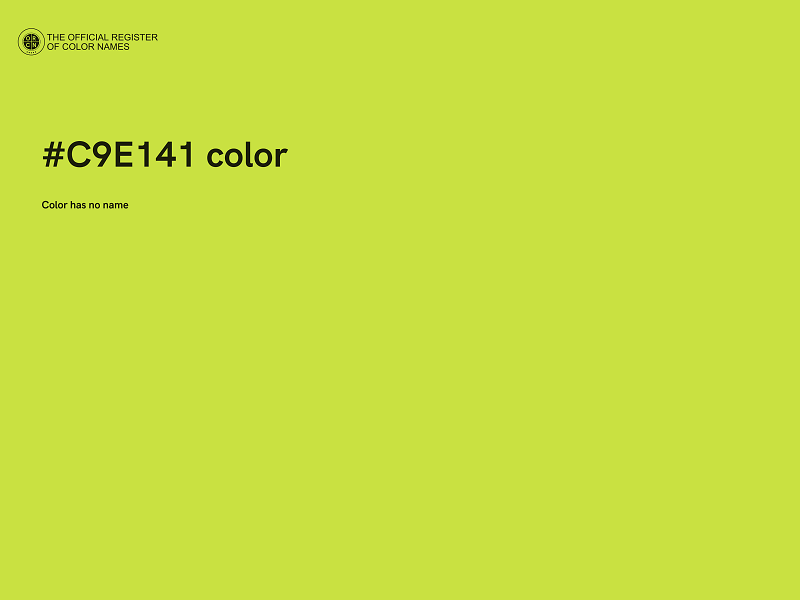 #C9E141 color image