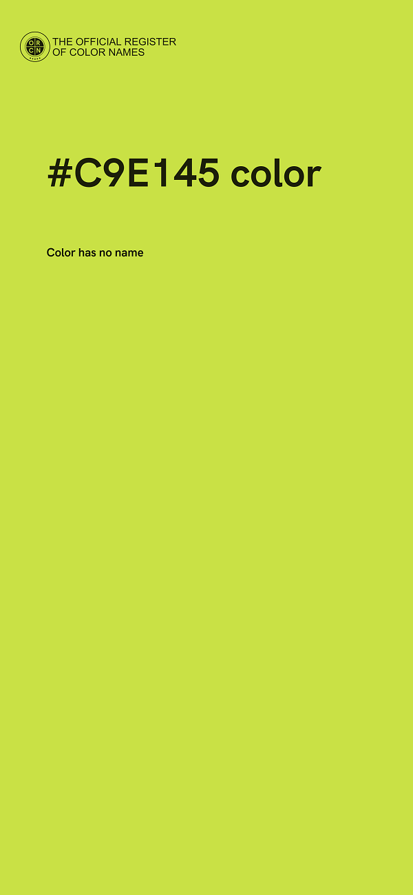 #C9E145 color image