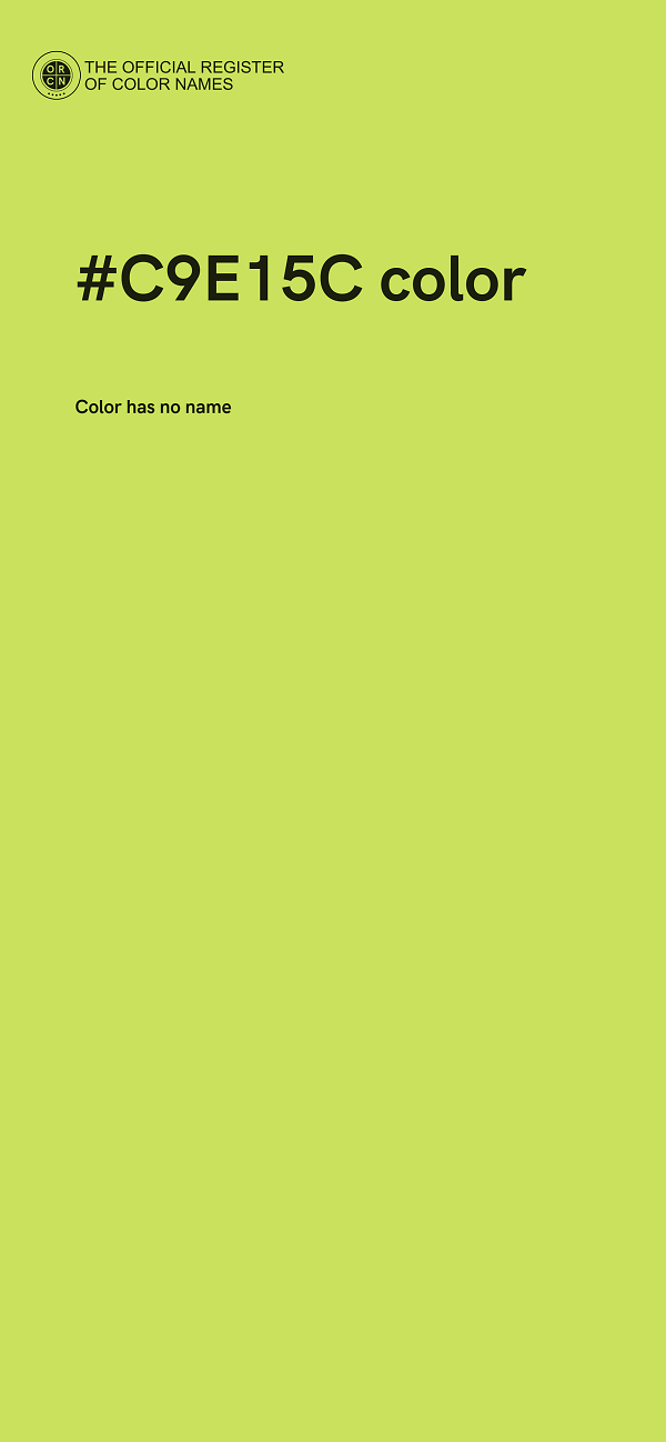 #C9E15C color image