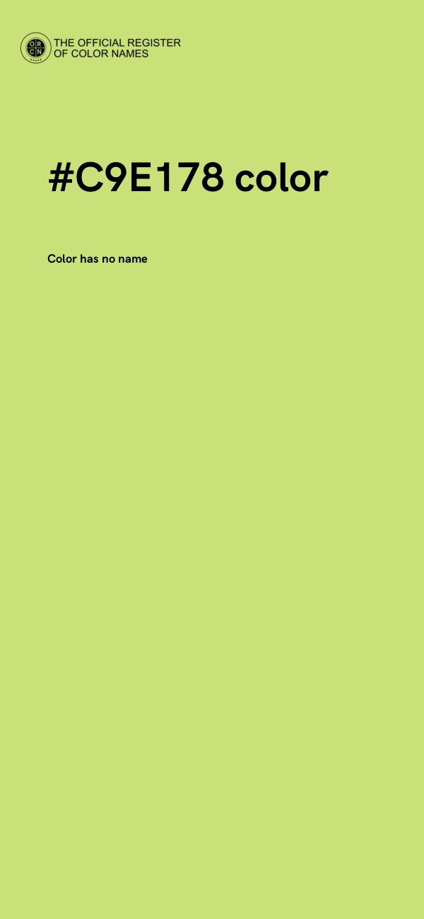 #C9E178 color image