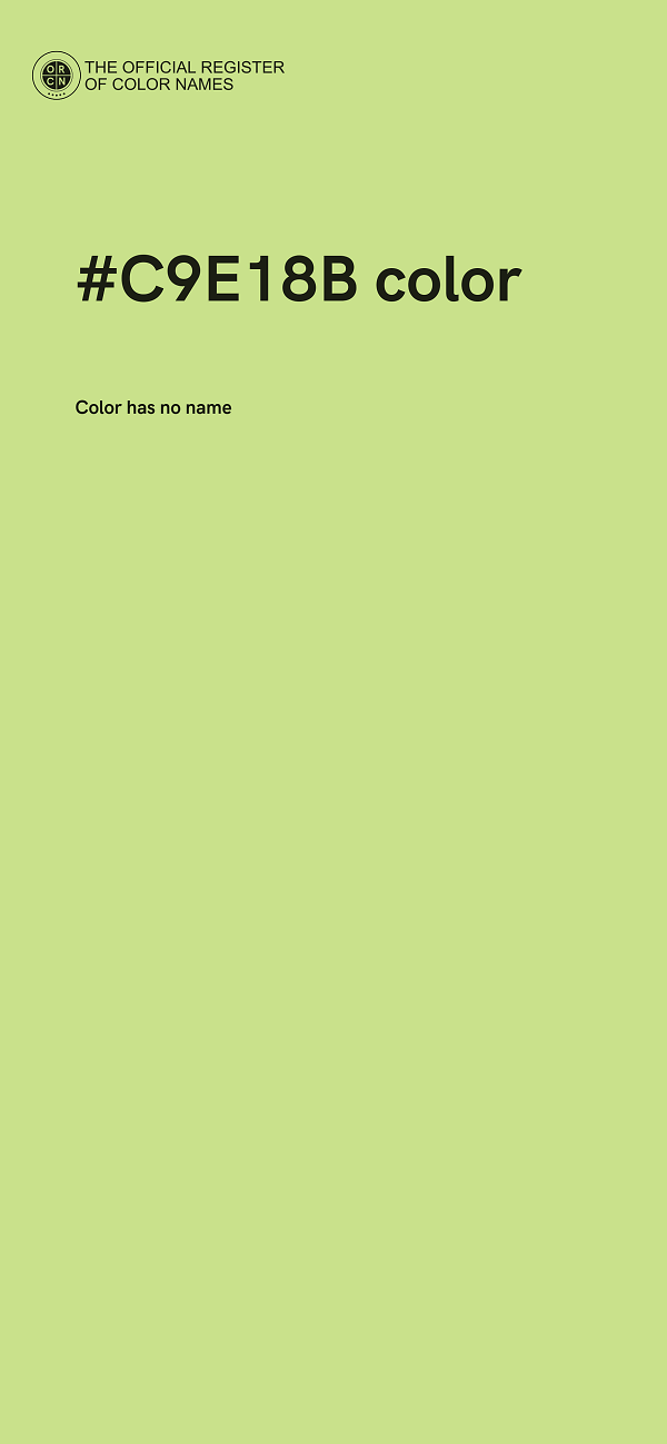 #C9E18B color image