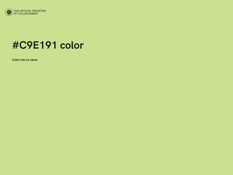 #C9E191 color image