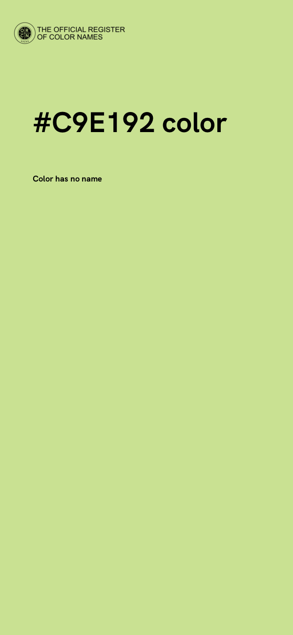 #C9E192 color image