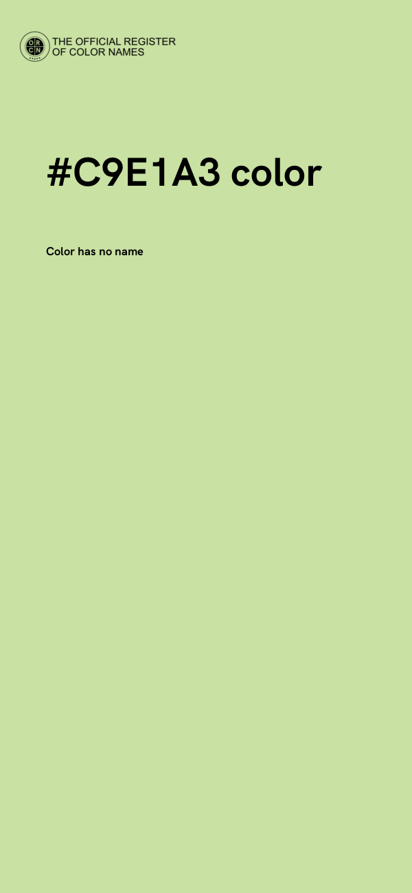 #C9E1A3 color image