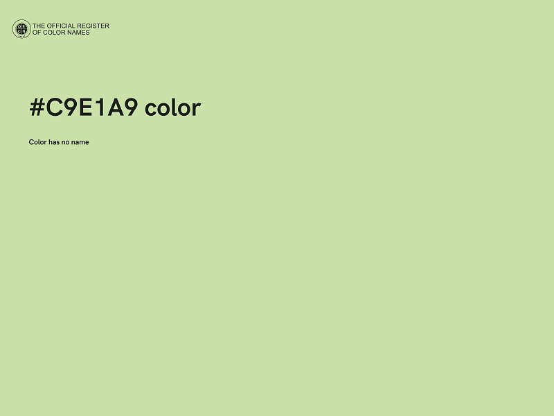 #C9E1A9 color image