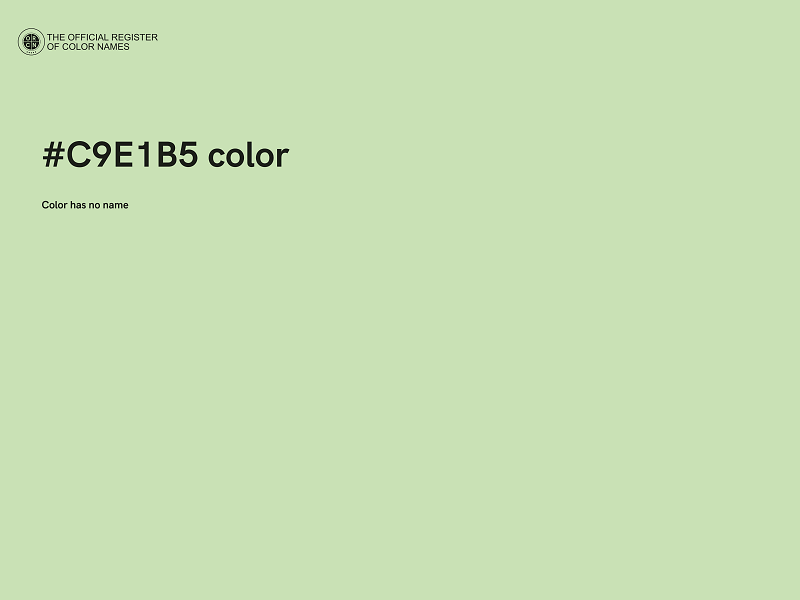 #C9E1B5 color image