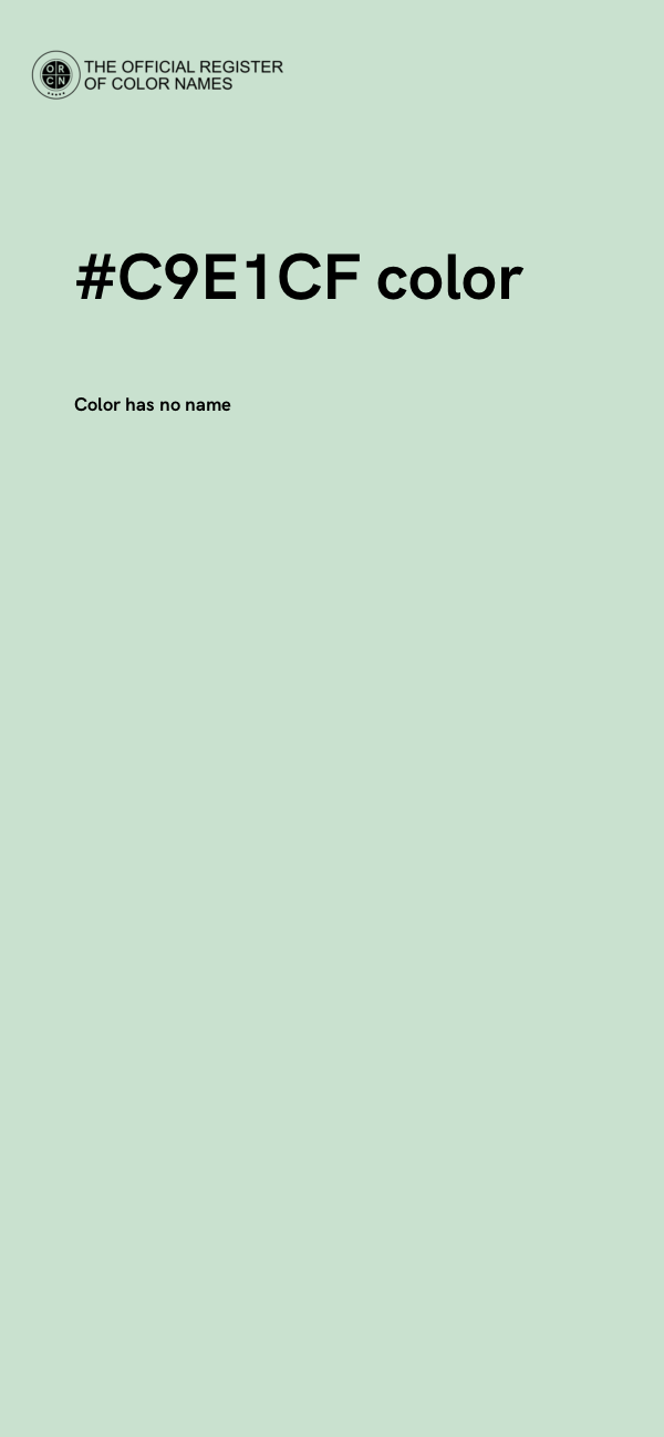 #C9E1CF color image