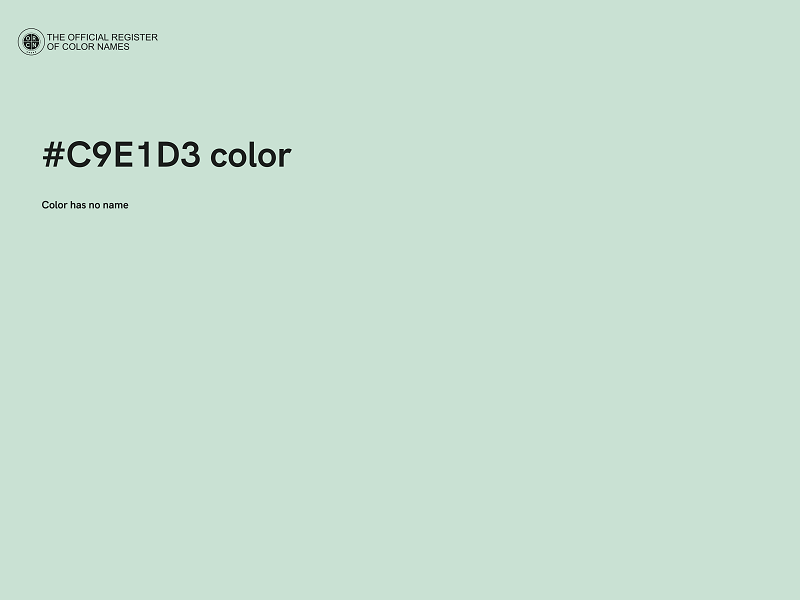 #C9E1D3 color image