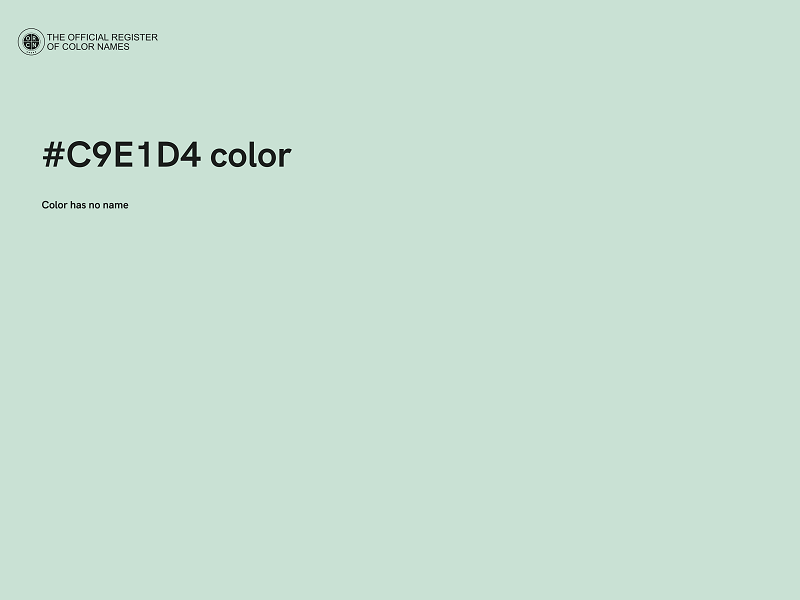 #C9E1D4 color image