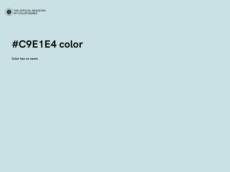 #C9E1E4 color image