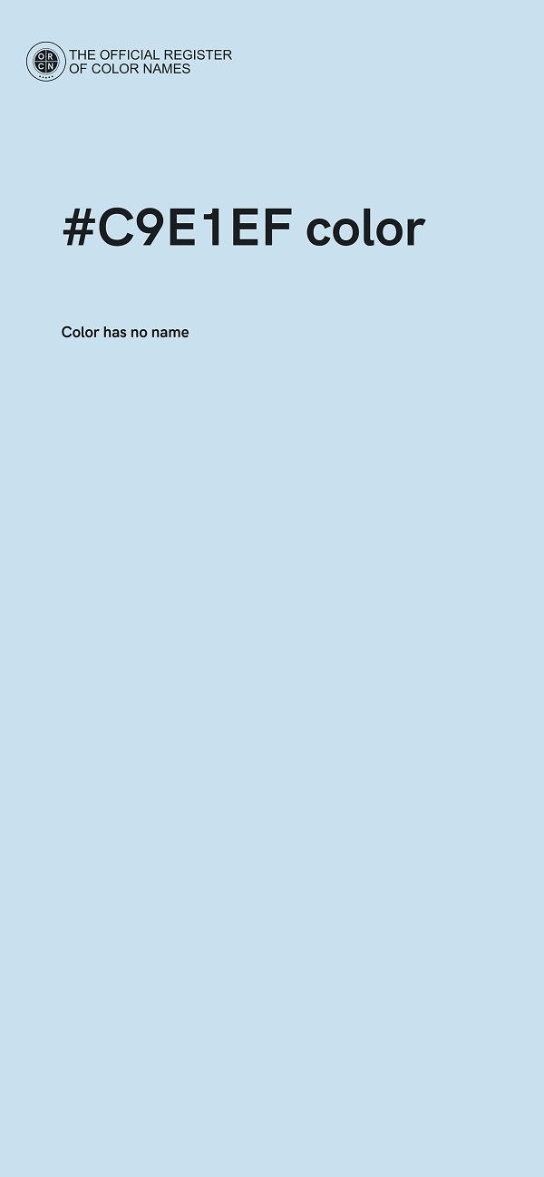 #C9E1EF color image