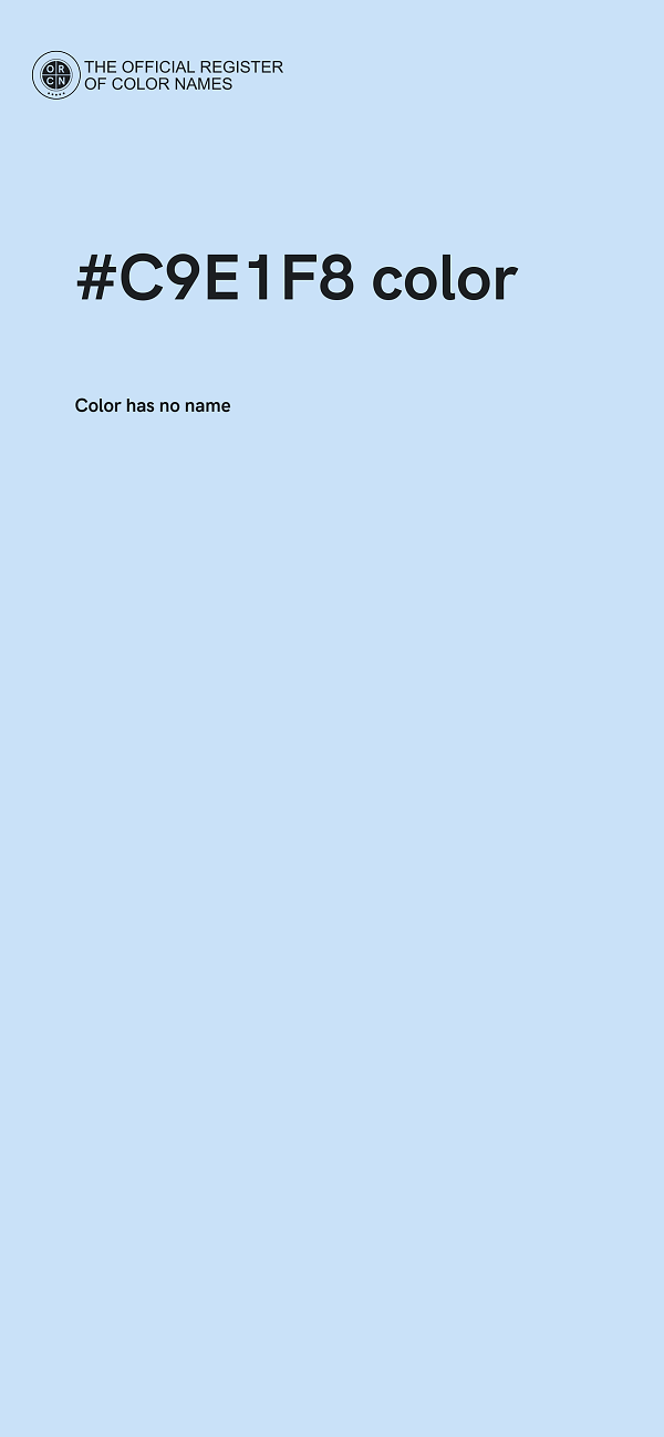 #C9E1F8 color image
