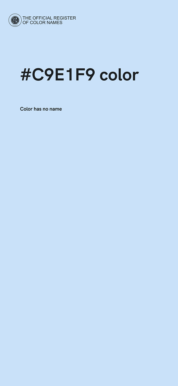 #C9E1F9 color image