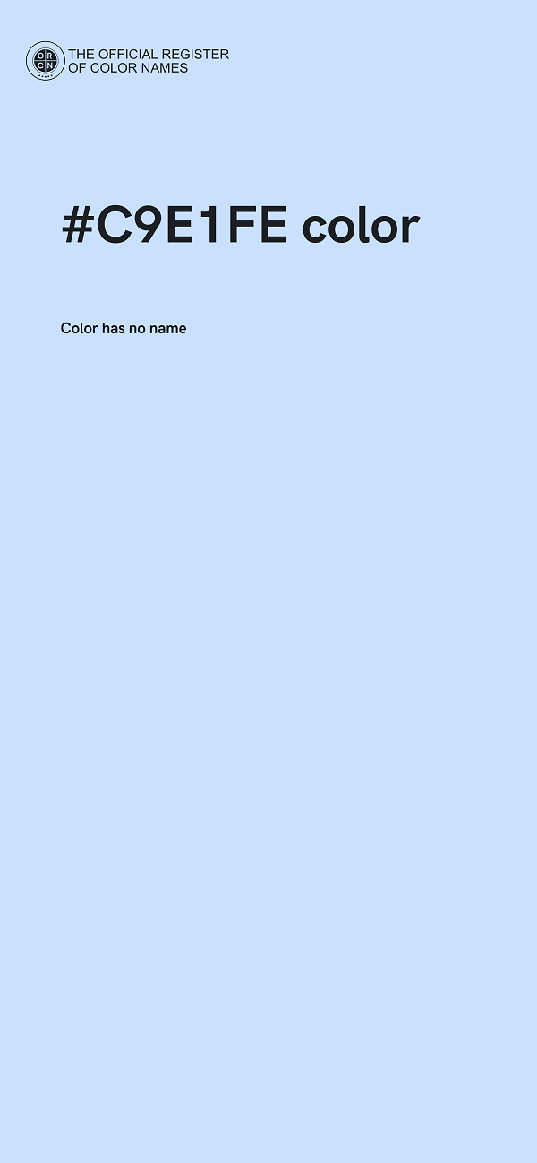#C9E1FE color image