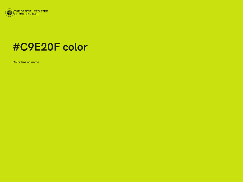 #C9E20F color image