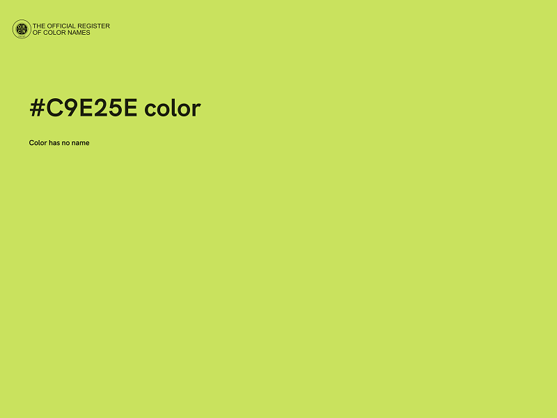 #C9E25E color image