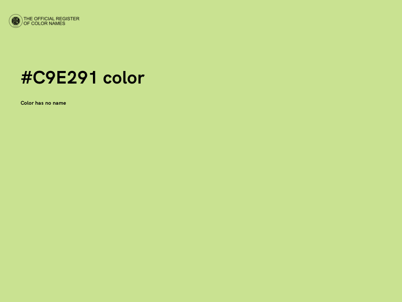 #C9E291 color image
