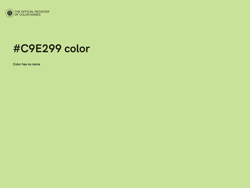 #C9E299 color image