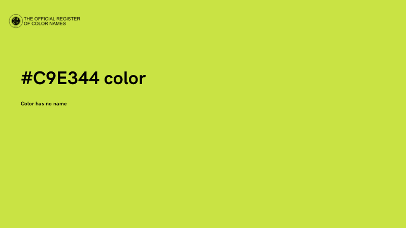 #C9E344 color image