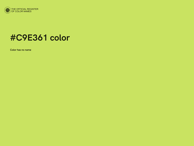 #C9E361 color image