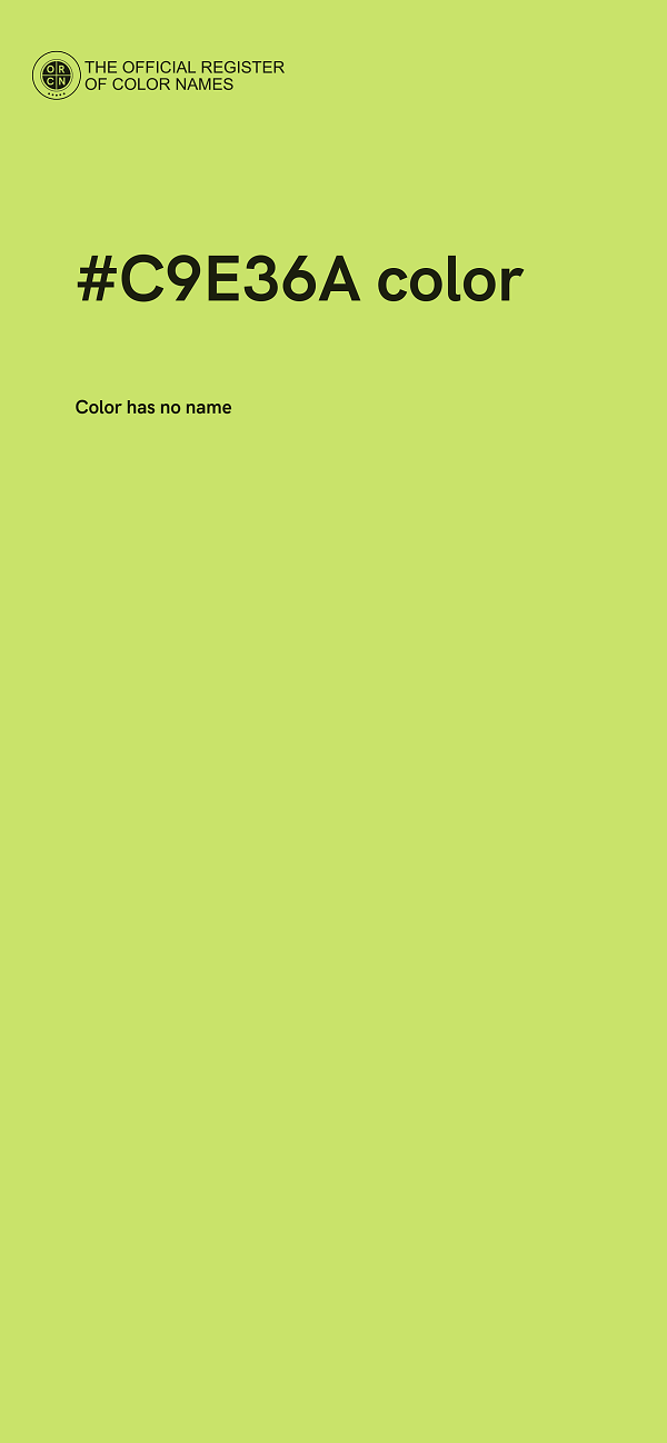 #C9E36A color image