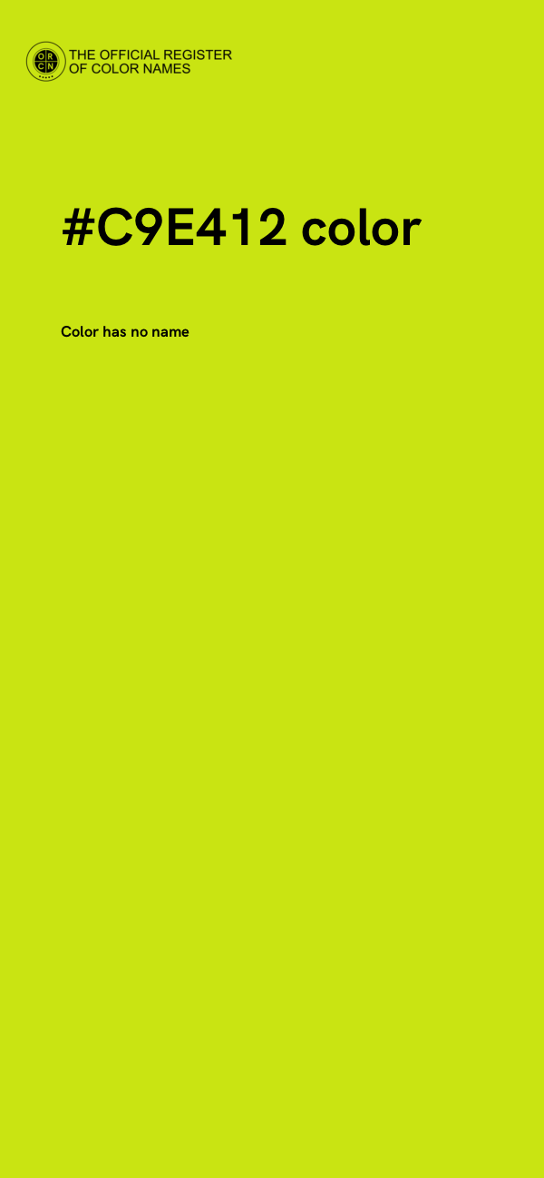 #C9E412 color image