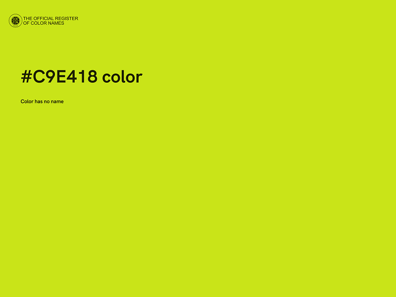 #C9E418 color image