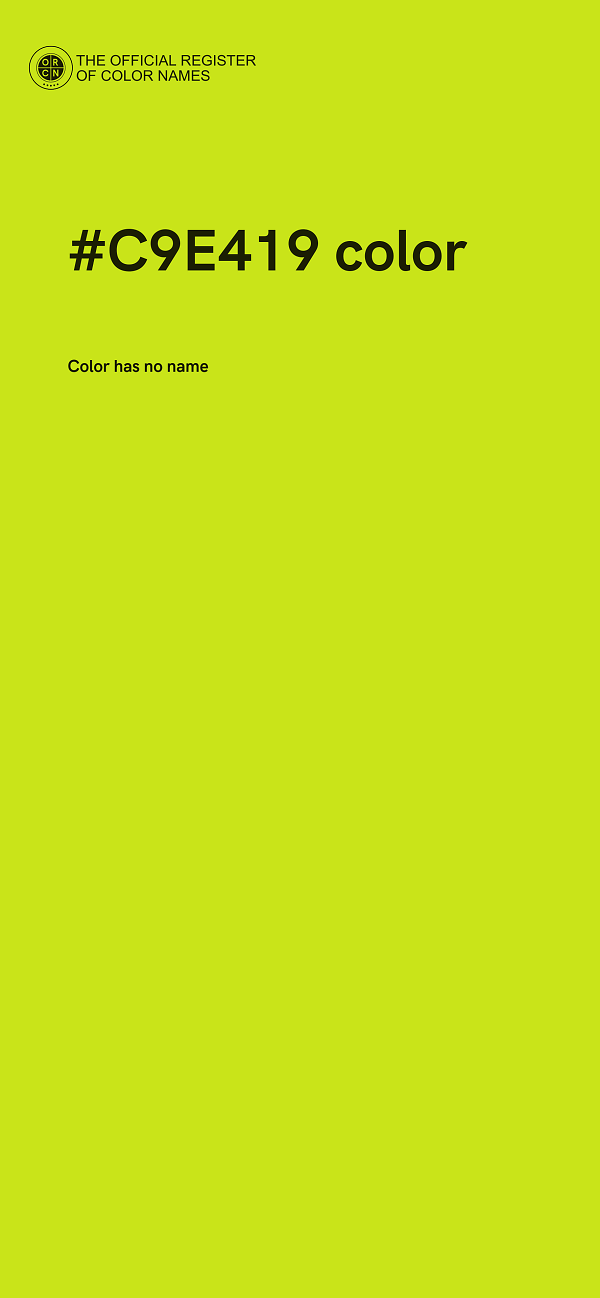 #C9E419 color image