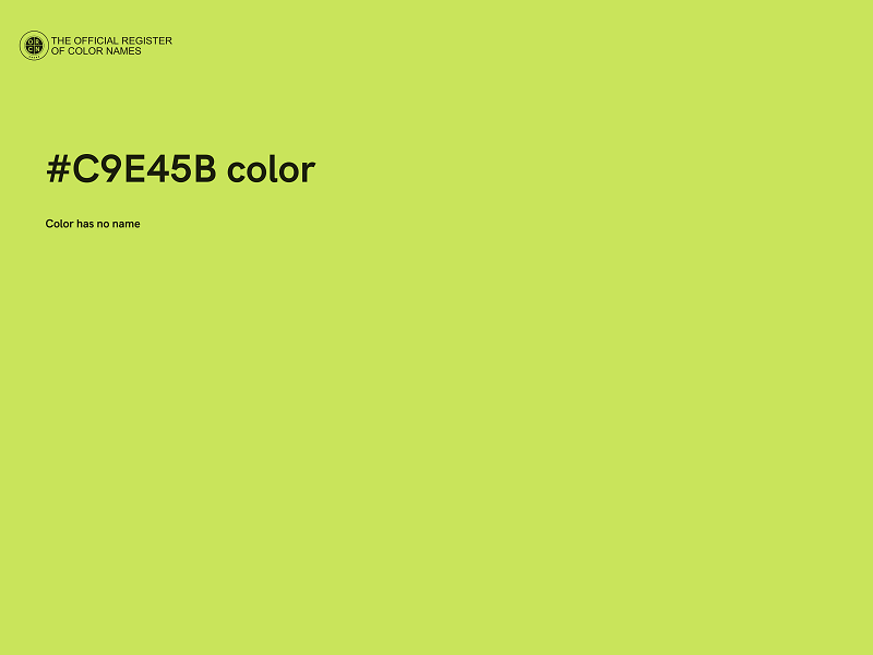 #C9E45B color image