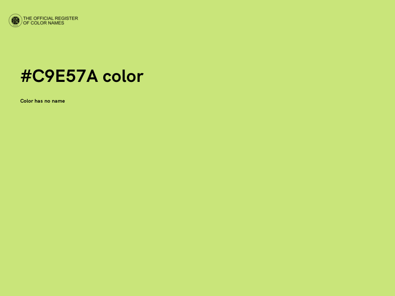#C9E57A color image