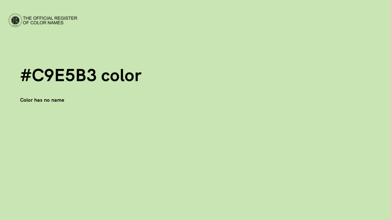 #C9E5B3 color image
