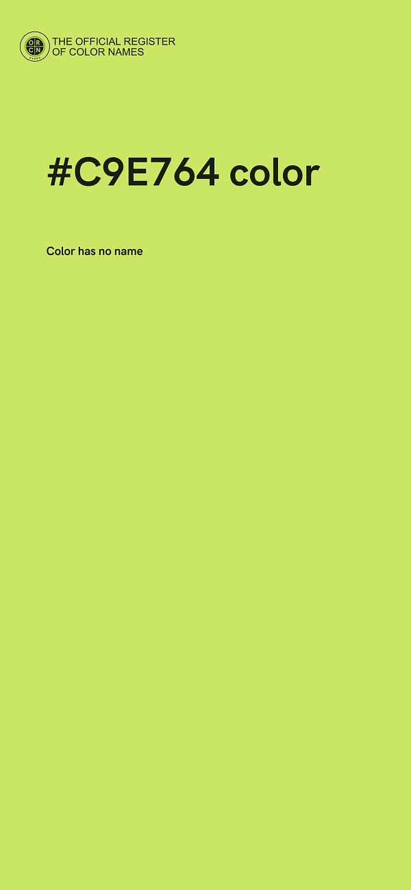 #C9E764 color image